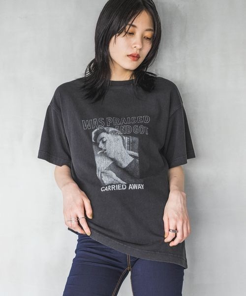 JEANASIS（ジーナシス） 半袖Tシャツ FREE グレー レディース