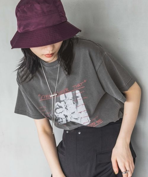 JEANASIS（ジーナシス） 半袖Tシャツ FREE グレー レディース