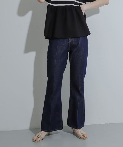 「SENSE OF PLACE by URBAN RESEARCH」 ブーツカットデニムパンツ - ブルー レディース_画像3