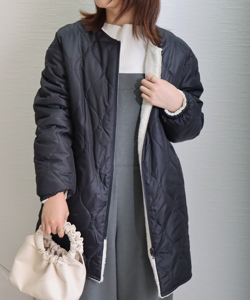 「libelle more」 コート M ネイビー レディース_画像9