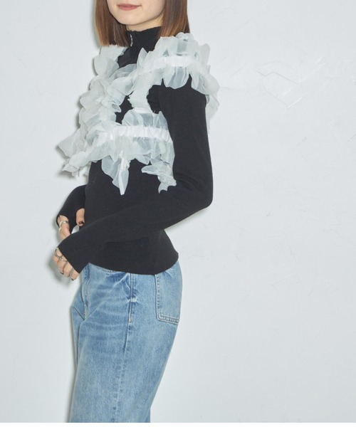 「leimn」 ベスト M ライトグレー レディース_画像4