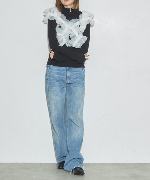 「leimn」 ベスト M ライトグレー レディース_画像8