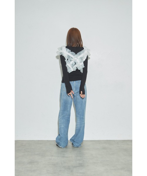 「leimn」 ベスト M ライトグレー レディース_画像9