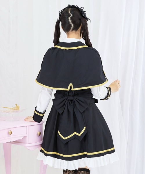 BODYLINE ワンピース 3wayゴールドチェーンのパンクジャンパースカート