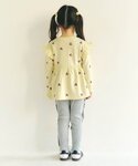 tシャツ 総柄刺繍ペプラムフリル長袖トップス ...の詳細画像3