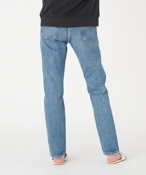 「501」 デニムパンツ 28inch ブルー レディース_画像4