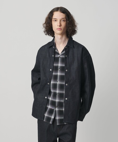 monkey time デニム CPO シャツ monkey time BEAUTY＆YOUTH UNITED ARROWS シャツ リジッド デニム CPO