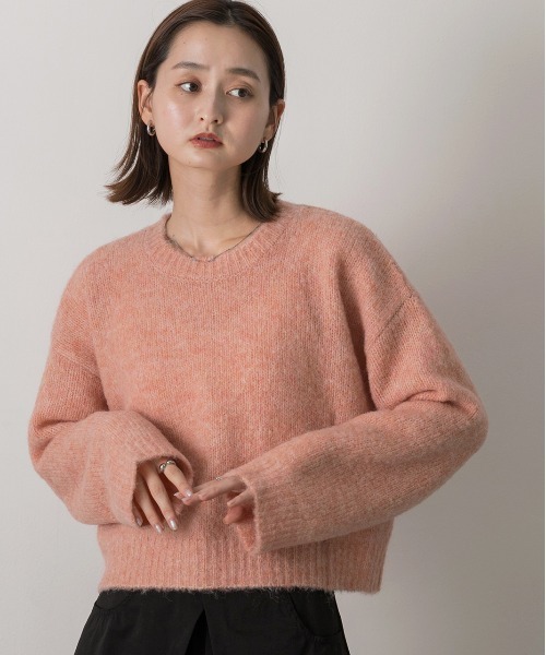 「ad thie」 長袖ニット FREE ブルー レディース_画像3