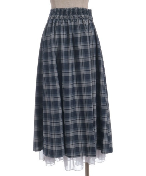 axes femme（アクシーズ ファム） スカート プチフリルチェック柄SK