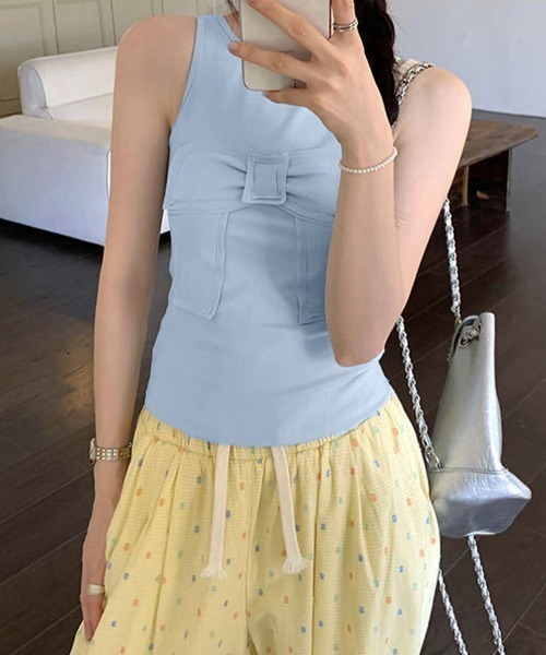 miniministore（ミニミニストア） タンクトップ ノースリーブ リボン