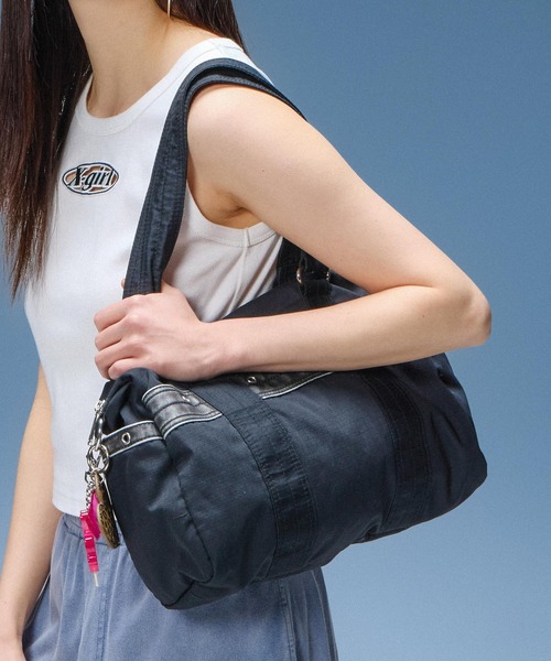 X-girl（エックスガール） ショルダーバッグ バッグ 2WAY DRUM BAG