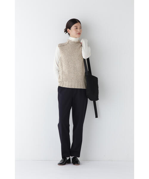 「human woman」 ノースリーブニット MEDIUM ベージュ レディースの画像