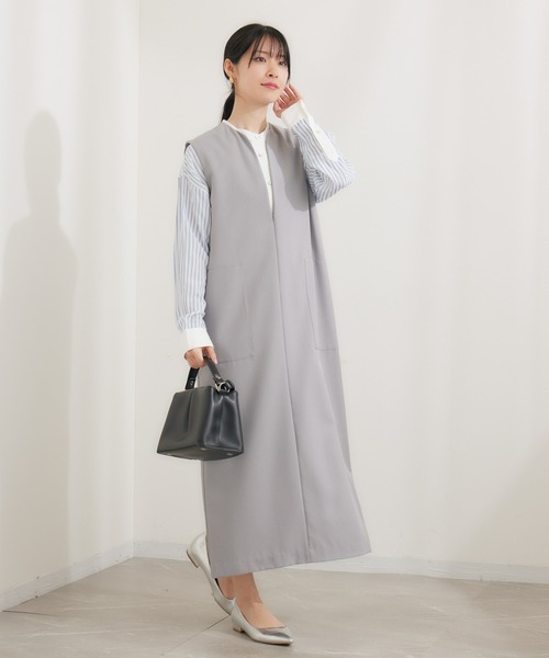 「KATHARINE ROSS」 サロペットスカート MEDIUM ベージュ レディース_画像2