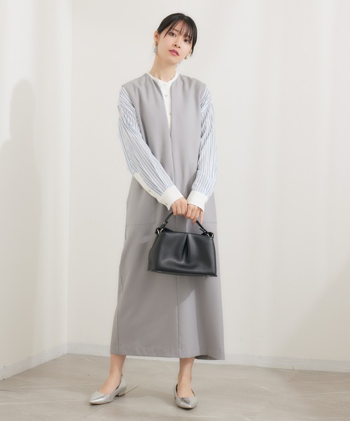 「KATHARINE ROSS」 サロペットスカート MEDIUM ベージュ レディース_画像3