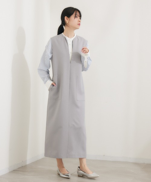 「KATHARINE ROSS」 サロペットスカート MEDIUM ベージュ レディース_画像5