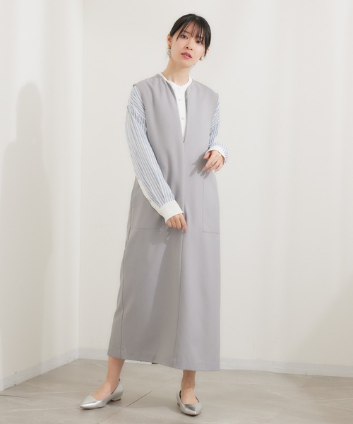 「KATHARINE ROSS」 サロペットスカート MEDIUM ベージュ レディース_画像6