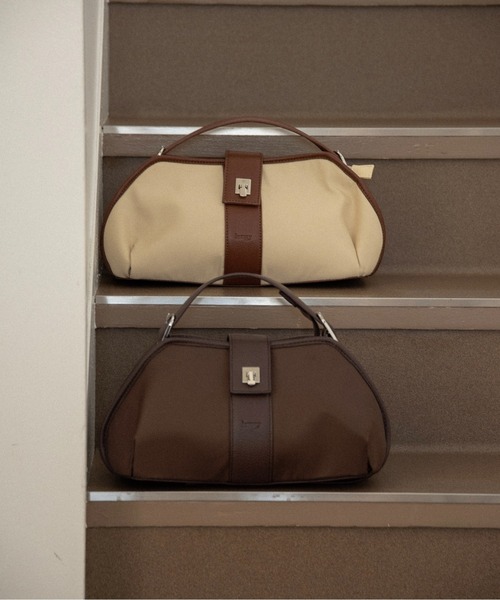 lawgy（ラウジー） ハンドバッグ 2way handle tuck nylon bag / 2way 