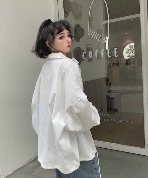 「shopnikoniko」 ブルゾン フリー ブラック レディース_画像4