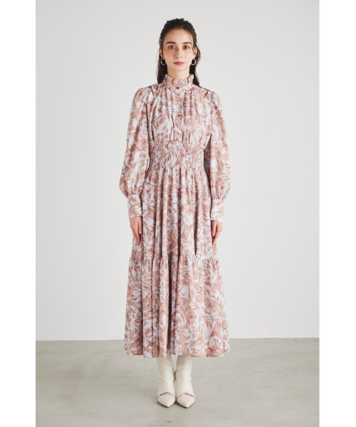 「rienda」 長袖ワンピース MEDIUM ブラック レディース_画像4