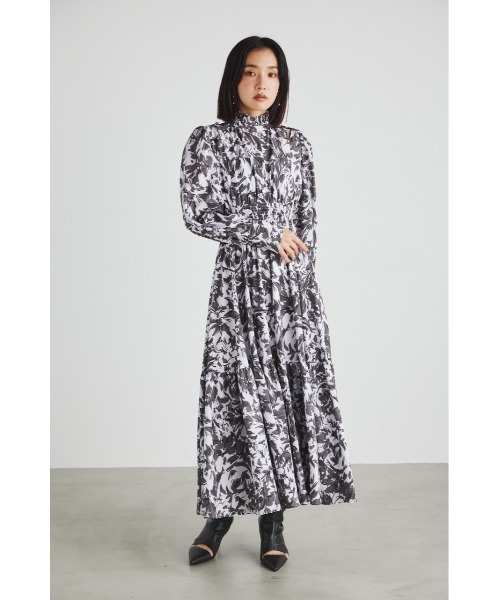 「rienda」 長袖ワンピース MEDIUM ブラック レディース_画像9