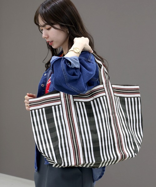 Aletta vita トートバッグ ビニールチェックトートバッグ レディース