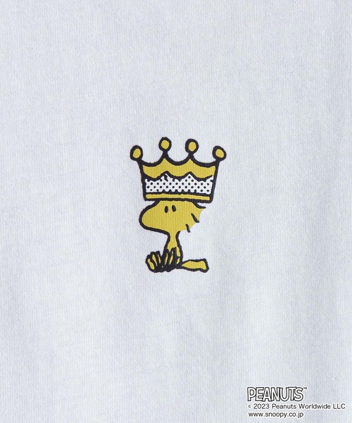 「PEANUTS」 半袖Tシャツ X-LARGE ピンク系その他 メンズ_画像3