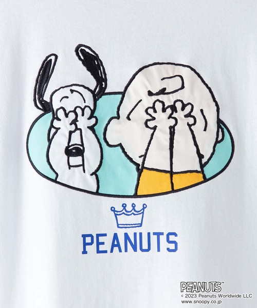 「PEANUTS」 半袖Tシャツ X-LARGE ピンク系その他 メンズ_画像9