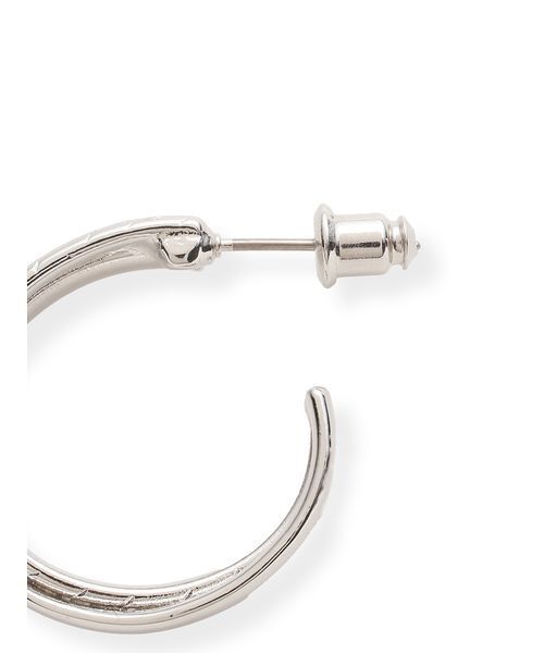 ピアス クロスラインフープピアス レディースの画像