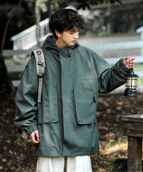 「neos」 マウンテンパーカー MEDIUM ブラウン メンズ_画像2
