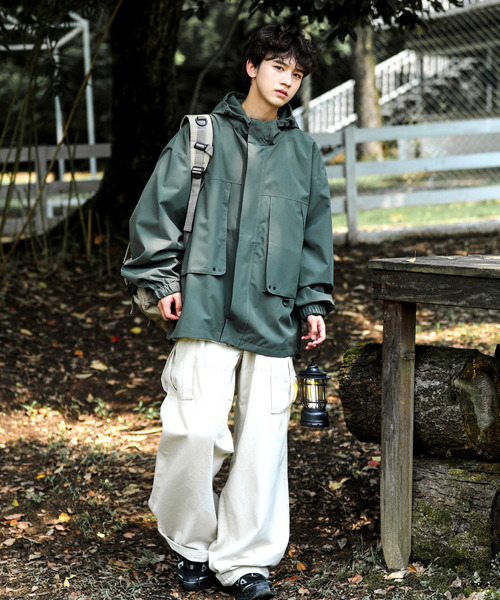 「neos」 マウンテンパーカー MEDIUM ブラウン メンズ_画像3