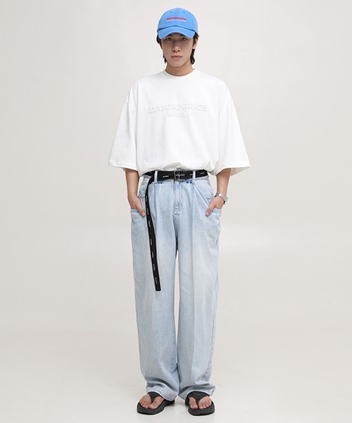 「MASONPRINCE」 デニムパンツ S レッド メンズ_画像5