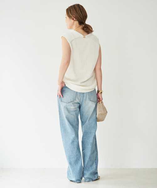Deuxieme Classe Lily Linen Vネック ベスト Lily Linen Vネック ベスト（ベスト）｜MUSE de Deuxieme Classe
