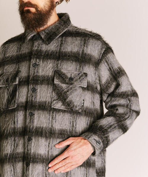 Schott N.Y.C（ショット） 「schott」 長袖シャツ M グレー メンズ