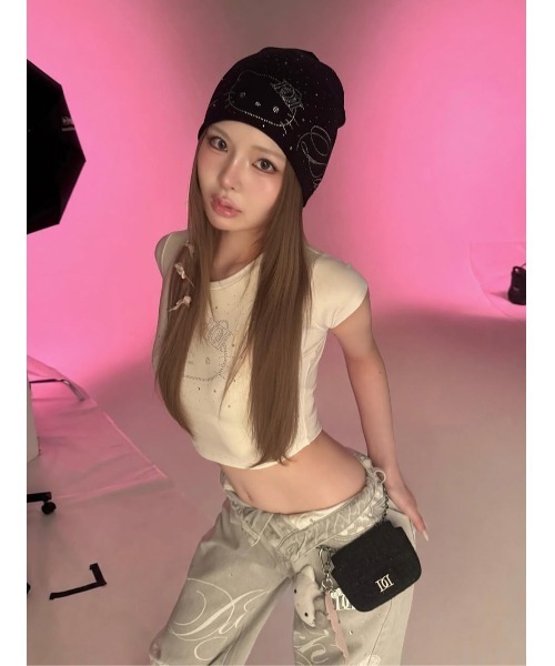 Darich（ダーリッチ） ニット帽 ニットキャップ レディース Hello