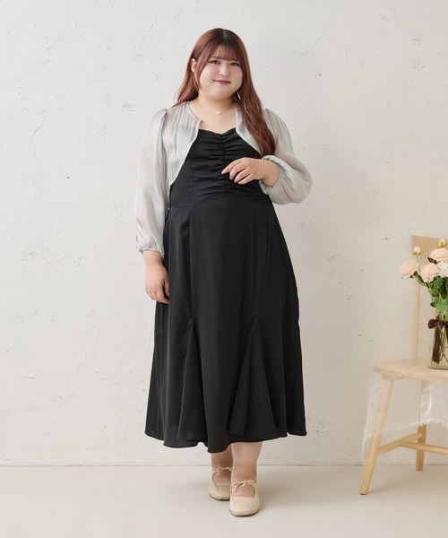Louiosy（ルオシー） ワンピース 「Louisy」「大きいサイズ」フロント