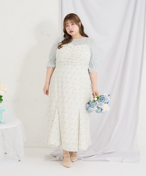 Louiosy（ルオシー） ワンピース 「Louisy」「大きいサイズ」フロント 