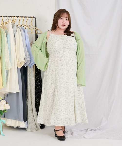 Louiosy（ルオシー） ワンピース 「Louisy」「大きいサイズ」フロント 
