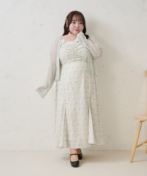 Louiosy（ルオシー） ワンピース 「Louisy」「大きいサイズ」フロント