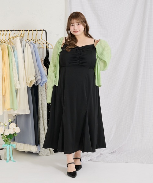 Louiosy（ルオシー） ワンピース 「Louisy」「大きいサイズ」フロント 