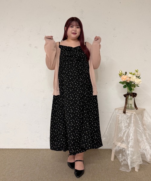 Louiosy キャミワンピース 結婚式 オケージョンドレス 大きいサイズ Louiosy（ルオシー） ワンピース 「Louisy」「大きいサイズ」フロント