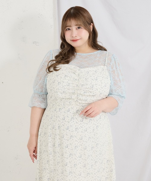 Louiosy（ルオシー） ワンピース 「Louisy」「大きいサイズ」フロント