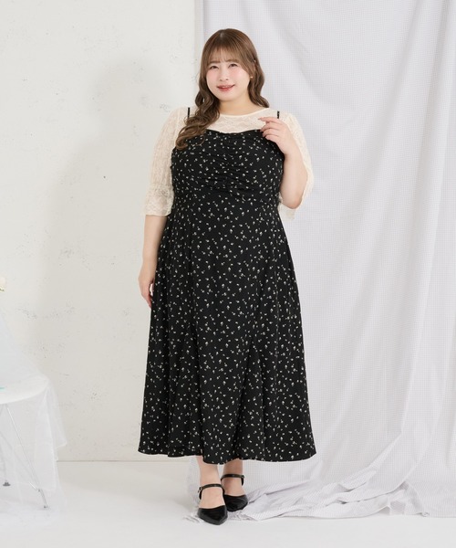 Louiosy（ルオシー） ワンピース 「Louisy」「大きいサイズ」フロント
