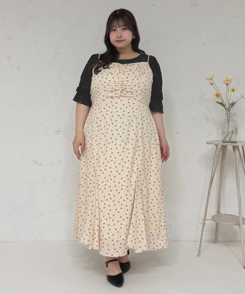 Louiosy（ルオシー） ワンピース 「Louisy」「大きいサイズ」フロント 