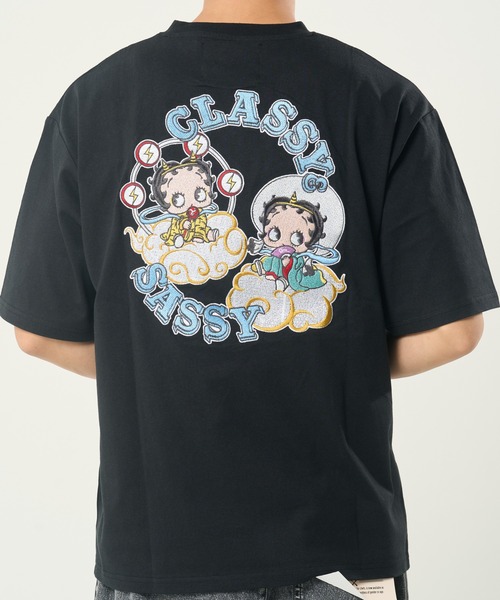 BETTY BOOP（ベティ ブープ） tシャツ BETTY風神雷神TEE(M1) メンズ