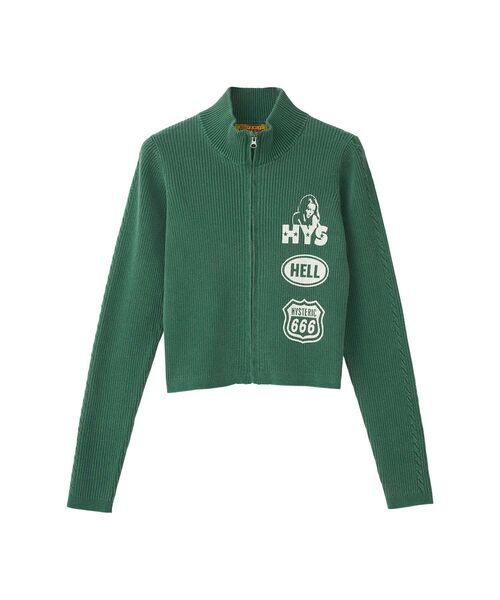 初期HYSTERIC GLAMOUR ヒスガール ジャージ グリーン ヒス HYSTERIC GLAMOUR（ヒステリックグラマー） ジャージブルゾン FREE