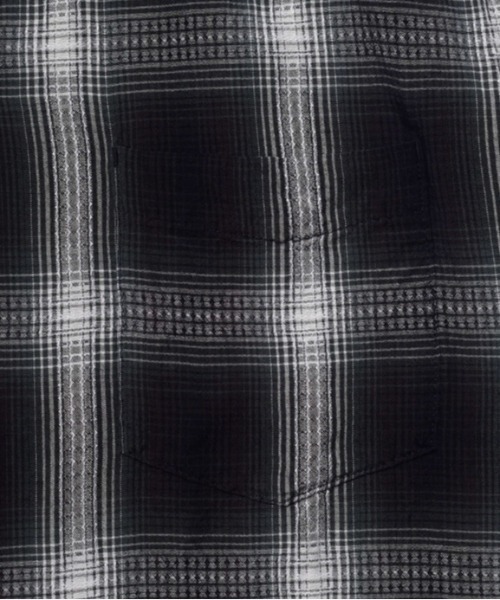 シャツ MINEDENIM (マインデニム)Rayon Dobby Plaid S.S Open Collar SH メンズ レディースの画像
