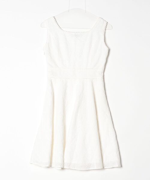 「TITTY&CO.」 ノースリーブワンピース MEDIUM ホワイト レディース_画像2
