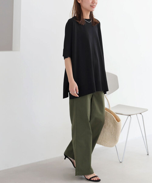 「JOURNAL STANDARD relume」 7分袖ニット FREE グレー レディース_画像6