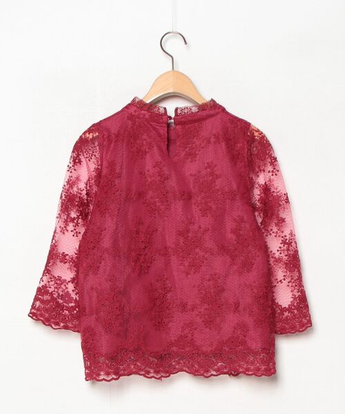 「INGNI」 7分袖ブラウス MEDIUM レッド レディース_画像2