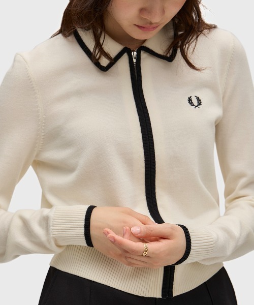 FRED PERRY（フレッドペリー） カーディガン Zip-Through Knitted